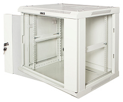 Шкаф коммутационный Lanmaster (TWT-CBWPG-6U-6X6-GY) настенный 6U 600x600мм пер.дв.стекл 60кг серый 500мм 368мм IP20 сталь