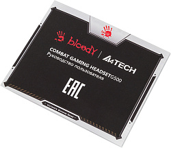 Наушники с микрофоном A4Tech Bloody G500 черный/красный 1.5м мониторные оголовье (A4TECH G500)