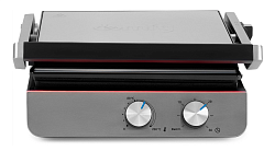Электрогриль Domfy Metal DSM-EG502 2200Вт черный/серебристый