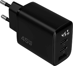Сетевое зар./устр. Magssory ACH008 45W 3.25A (PD3.0+PPS+QC4+AFC+FCP+SCP) универсальное черный