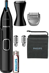 Триммер Philips Series 5000 NT5650/16 черный (насадок в компл:5шт)