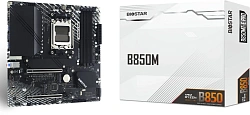 Материнская плата Biostar B850MT-E Pro Socket AM5 AMD B850 4xDDR5 mATX AC`97 8ch(7.1) 2.5Gg RAID+HDMI+DP