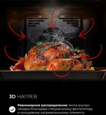 Духовой шкаф Электрический Lex EDM 1001 ONE WH белый