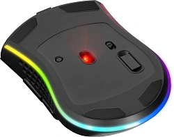 Мышь Defender Warlock GM-709L черный оптическая 2400dpi беспров. USB 7but (52709)