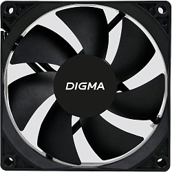 Вентилятор для корпуса Digma DFAN-90 90х90x25 черный 3-pin 4-pin (Molex) 23дБ Ret