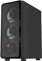 Корпус Bloody CC-126 черный без БП ATX 8x120mm 2xUSB2.0 1xUSB3.0 audio bott PSU