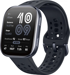 Смарт-часы Amazfit Bip 6 A2435 1.97" AMOLED корп.черный рем.черный разм.брасл.:130-195мм (6970100377866)