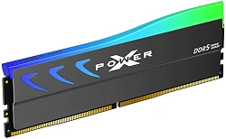 Память DDR5 2x16GB 6400MHz Silicon Power SP032GXLWU64AFDK Xpower Storm RGB RTL Gaming PC5-51200 CL32 DIMM 288-pin 1.4В kit single rank с радиатором Ret