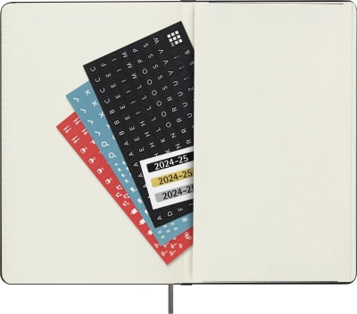 Еженедельник Moleskine ACADEMIC WKNT Large 130х210мм датир.18мес 208стр. черный
