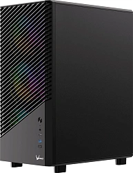 Корпус Formula Mana Geometry черный без БП ATX 4x120mm 1xUSB3.0 audio bott PSU