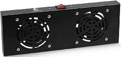 Модуль вентиляторный Cabeus (TRAY-FAN2-BK) 2 вент. черный