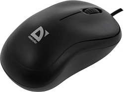 Мышь Defender Patch MS-759 черный оптическая 1000dpi USB для ноутбука 2but (52759)