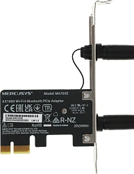 Сетевой адаптер Wi-Fi + Bluetooth Mercusys MA70XE AX1800 PCI Express (ант.внеш.несъем.) 2ант.