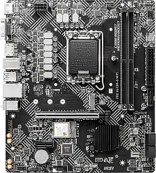 Материнская плата MSI PRO H610M-G WIFI Soc-1700 Intel H610 2xDDR5 mATX AC`97 8ch(7.1) GbLAN+VGA+HDMI+DP