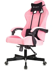 Кресло игровое Knight Terminator розовый Velvet 36 крестов. металл