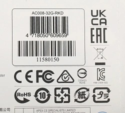 Флеш Диск A-Data 32Gb Classic C008 AC008-32G-RKD USB2.0 красный/черный