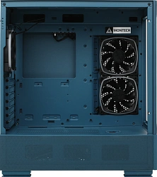 Корпус Montech Sky Two Morocco голубой без БП ATX 3x140mm 2xUSB3.0 audio bott PSU