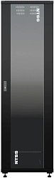 Шкаф серверный NTSS Премиум (NTSS-R42U80100GS-BL) напольный 42U 800x1000мм пер.дв.стекл металл 900кг черный 910мм 160кг 1987мм IP20 сталь