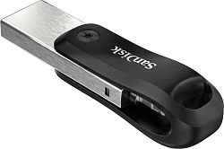 Флеш Диск Sandisk 64GB iXpand Go SDIX60N-064G-GN6NN USB3.0 черный/серебристый