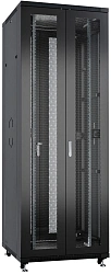 Шкаф серверный Cabeus (ND-05C-42U80/120-BK) напольный 42U 800x1200мм пер.дв.перфор.2ств. задн.дв.перфор.2-хст. 800кг черный 1102мм 2055мм IP20 сталь