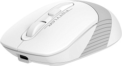 Мышь A4Tech Fstyler FB10CS белый/серый оптическая 2000dpi silent беспров. BT/Radio USB 4but (FB10CS USB GRAYISH WHITE)