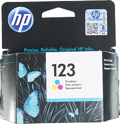 Картридж струйный HP 123 F6V16AE многоцветный (100стр.) для HP DJ 2130/2620/2630/2632