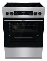Плита Электрическая Gorenje GECS6C70XC нержавеющая сталь стеклокерамика (без крышки)