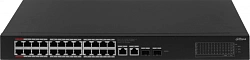 Коммутатор Dahua DH-CS4228-24GT-375 (L2) 24x1Гбит/с 2xКомбо(1000BASE-T/SFP) 2SFP 24PoE 375W управляемый