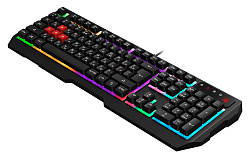 Клавиатура A4Tech Bloody B135N черный USB Multimedia for gamer LED (подставка для запястий) (B135N)