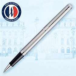 Ручка роллер Waterman Hemisphere (S0920450) Steel CT F черн. черн. подар.кор.