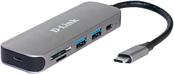 Разветвитель USB 2.0 D-Link DUB-2325 2порт. черный (DUB-2325/A2A)