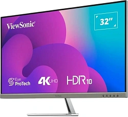 Монитор ViewSonic 31.5" VX3276-4K-MHD-2 серебристый VA LED 16:9 HDMI M/M матовая 350cd 178гр/178гр 3840x2160 60Hz DP 4K 6.9кг