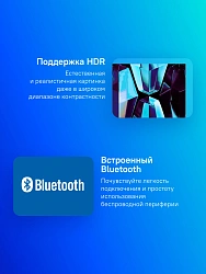 Телевизор QLED Sber 55" SDX-55UQ5235 Салют ТВ Frameless темно-серый 4K Ultra HD 60Hz DVB-T DVB-T2 DVB-C DVB-S DVB-S2 USB WiFi Smart TV
