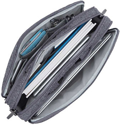 Сумка для ноутбука 15.6" Riva 7930 серый полиэстер (7930 GREY)
