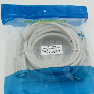 Кабель DB15 (m) DB15 (m) 10м (CABLE10) феррит.кольца