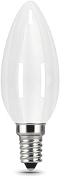 Лампа филам. Gauss Filament 5Вт цок.:E14 свеча 220B св.свеч.бел.теп. (упак.:1шт) (103201105)