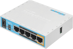 Роутер беспроводной MikroTik hAP ac lite (RB952UI-5AC2ND) AC750 10/100BASE-TX белый