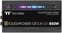 Блок питания Thermaltake ATX 850W Toughpower GF3 ARGB 80+ gold 24pin APFC 140mm fan color LED 12xSATA Cab Manag RTL