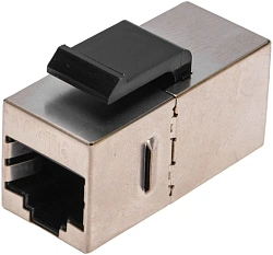 Адаптер Rexant 02-0109 проходн. Keystone RJ45 кат.6 серый