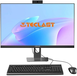 Моноблок Teclast T24 Air 23.8" Full HD i5 14450HX (2.4) 16Gb SSD512Gb Iris Xe CR Windows 11 Pro GbitEth WiFi BT 120W клавиатура мышь Cam черный 1920x1080