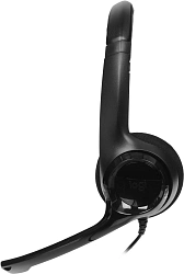 Наушники с микрофоном Logitech H390 черный 1.9м накладные USB оголовье (981-000803)
