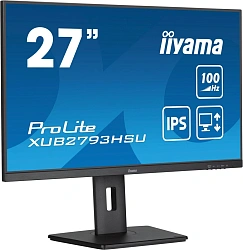 Монитор Iiyama 27" ProLite XUB2793HSU-B7 черный IPS LED 16:9 HDMI M/M матовая HAS Piv 300cd 178гр/178гр 1920x1080 100Hz DP FHD USB 5.4кг