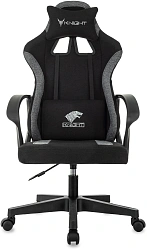 Кресло игровое Knight Optimum черный/серый крестов. пластик