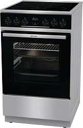 Плита Электрическая Gorenje GEC5C61XPA нержавеющая сталь стеклокерамика (без крышки)