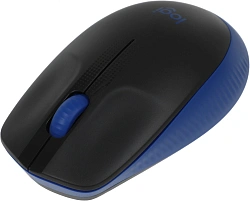 Мышь Logitech M190 черный/синий оптическая 1000dpi беспров. USB 2but (910-005925)