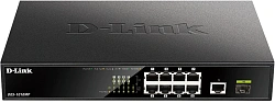 Коммутатор D-Link DGS-1010MP/A1A 9x1Гбит/с 1SFP 8PoE 125W неуправляемый