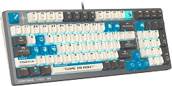Клавиатура A4Tech Bloody S98 Pixels Blue механическая серый/бежевый USB for gamer LED (S98) кабель 1.8м