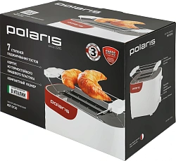 Тостер Polaris PET 0720 700Вт белый/красный