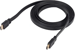 Кабель аудио-видео Buro BU-HDMI-FLAT-v1.4-3m HDMI (m)/HDMI (m) 3м. черный