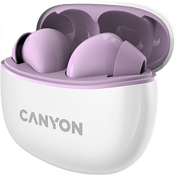 Гарнитура вкладыши Canyon TWS-5 фиолетовый беспроводные bluetooth в ушной раковине (CNS-TWS5PU)